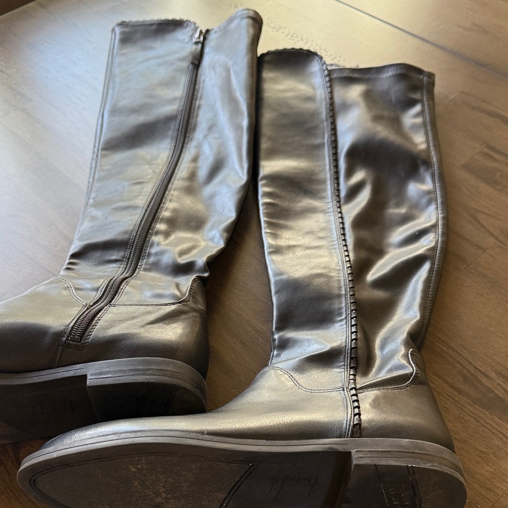 Franco Sarto Black Tall boots size 7 like new worn once